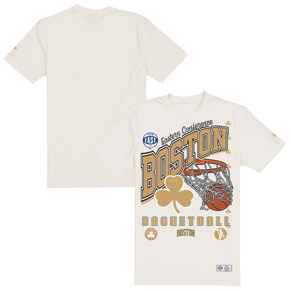 Cream Boston Celtics Oversized City Edition Remix Vintage T-Shirt | NBA