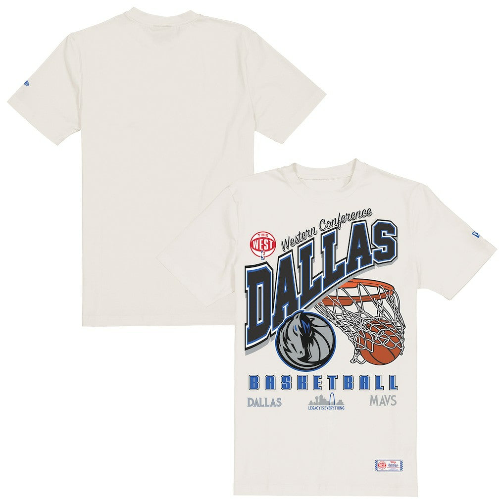 Cream Dallas Mavericks Oversized City Edition Remix Vintage T-Shirt sale | NBA
