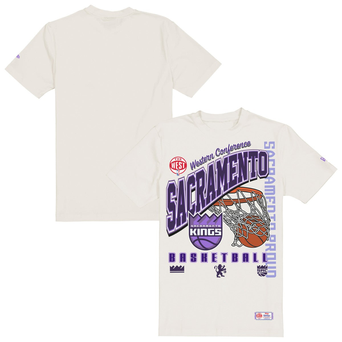 Cream Sacramento Kings Oversized City Edition Remix Vintage T-Shirt | NBA
