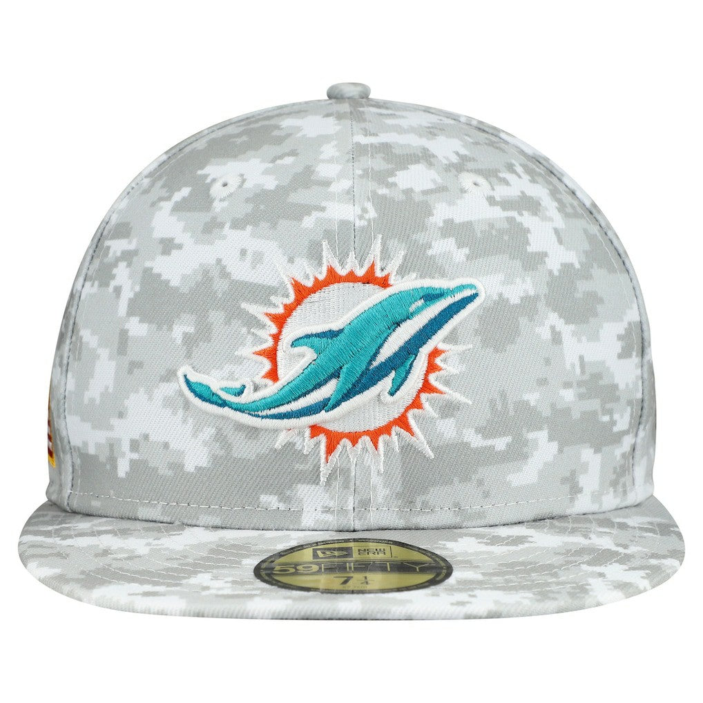 Miami Dolphins 2025 Salute to Service Fan Pack 59FIFTY Fitted Hat | NFL Outlet