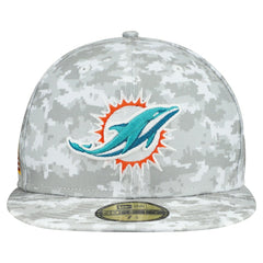 Miami Dolphins 2025 Salute to Service Fan Pack 59FIFTY Fitted Hat | NFL Outlet