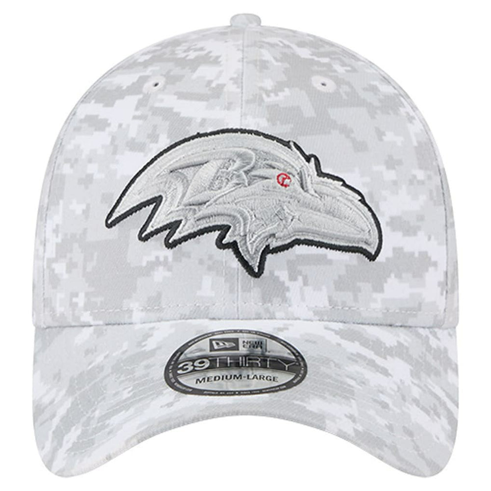Baltimore Ravens 2025 Salute to Service Digital Camo Fan Pack 39THIRTY Flex Hat | NFL Sale