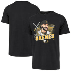 Paul Skenes Pittsburgh Pirates '47 Player Caricature Franklin T-Shirt - MLB T-shirts