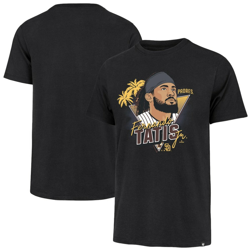 Fernando Tatis Jr. San Diego Padres '47 Player Caricature Franklin T-Shirt - MLB T-shirts