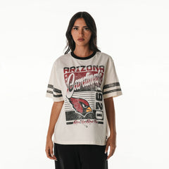 Arizona Cardinals The Wild Collective Women's Vintage Drop Shoulder Oversized Boyfriend T-Shirt | NFL Outlet