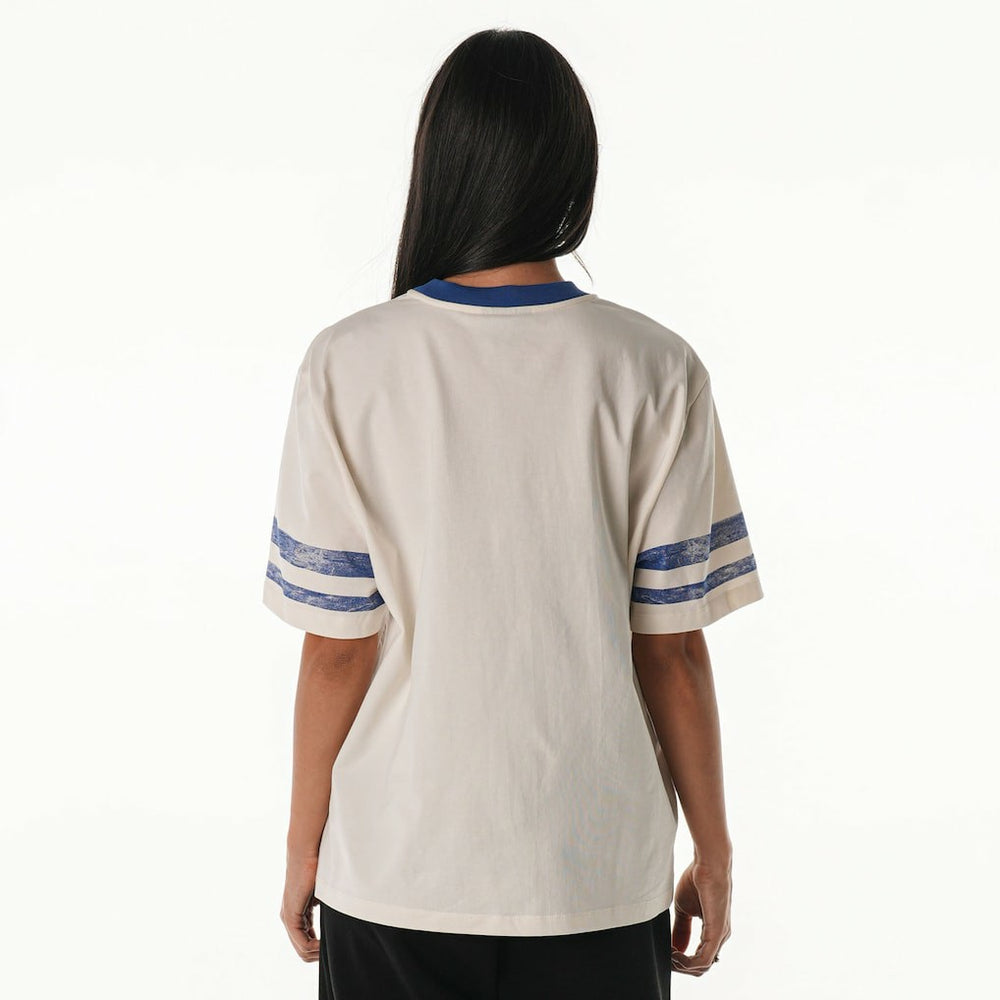 Buffalo Bills The Wild Collective Women's Vintage Drop Shoulder Oversized Boyfriend T-Shirt | NFL Outlet