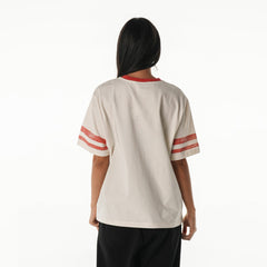 Tampa Bay Buccaneers The Wild Collective Women's Vintage Drop Shoulder Oversized Boyfriend T-Shirt | NFL Discount