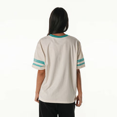 Miami Dolphins The Wild Collective Women's Vintage Drop Shoulder Oversized Boyfriend T-Shirt | NFL Sale