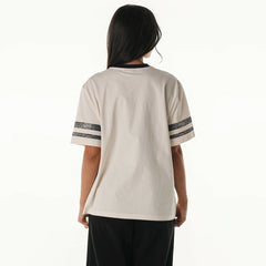 Pittsburgh Steelers The Wild Collective Women's Vintage Drop Shoulder Oversized Boyfriend T-Shirt | NFL Outlet