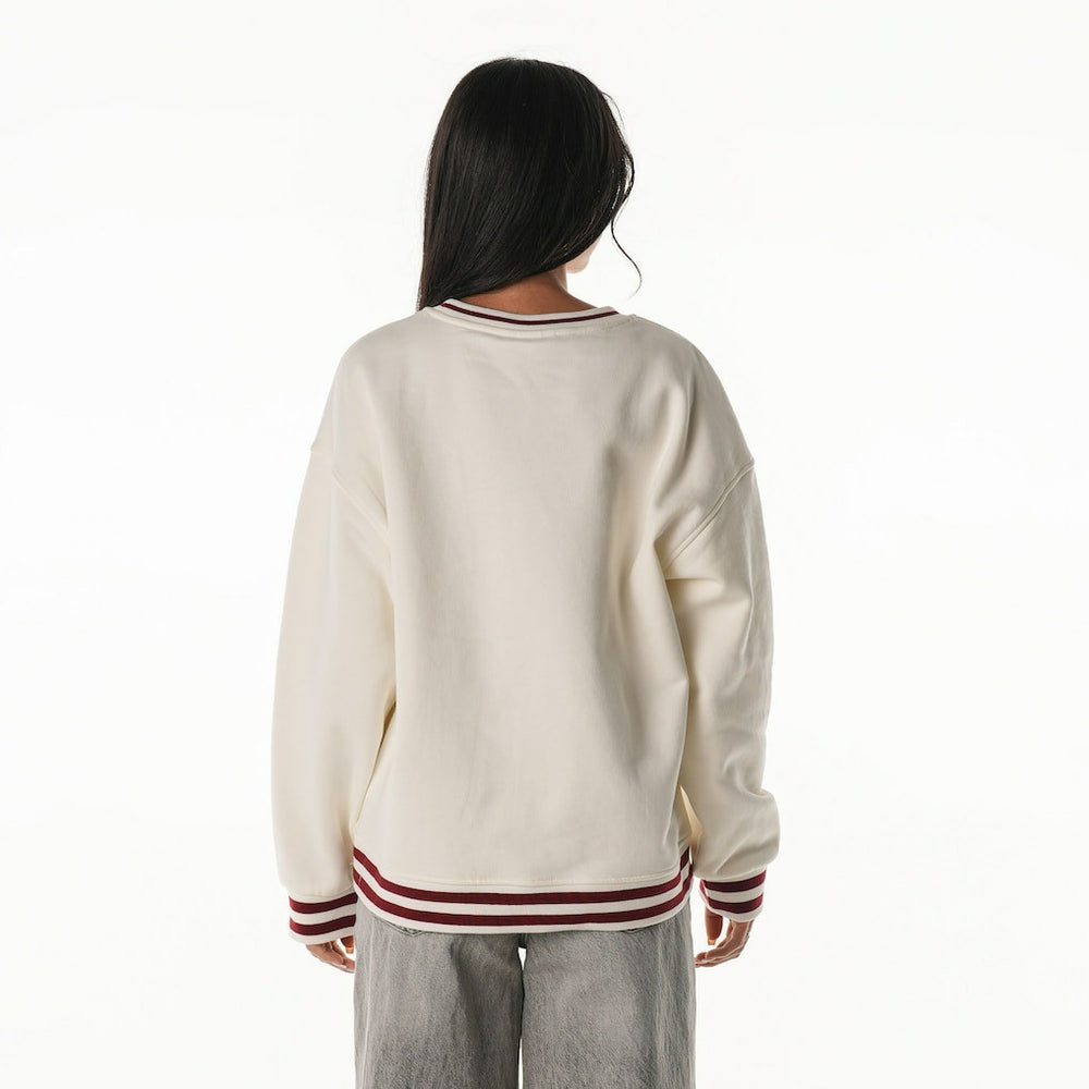 Washington Commanders The Wild Collective Women's Oversized Vintage French Terry Sweatshirt | NFL Near me