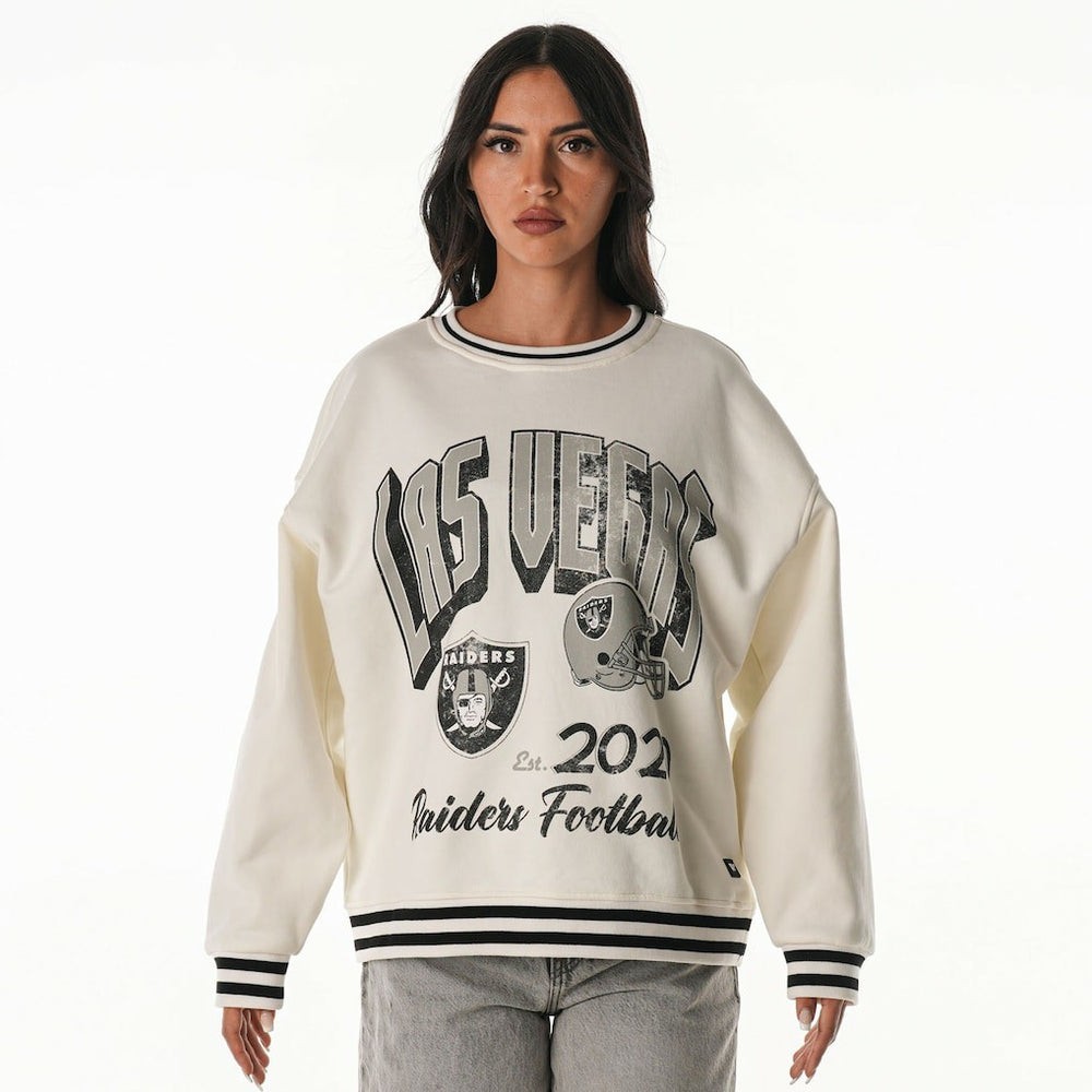 Las Vegas Raiders The Wild Collective Women's Oversized Vintage French Terry Sweatshirt | NFL Online