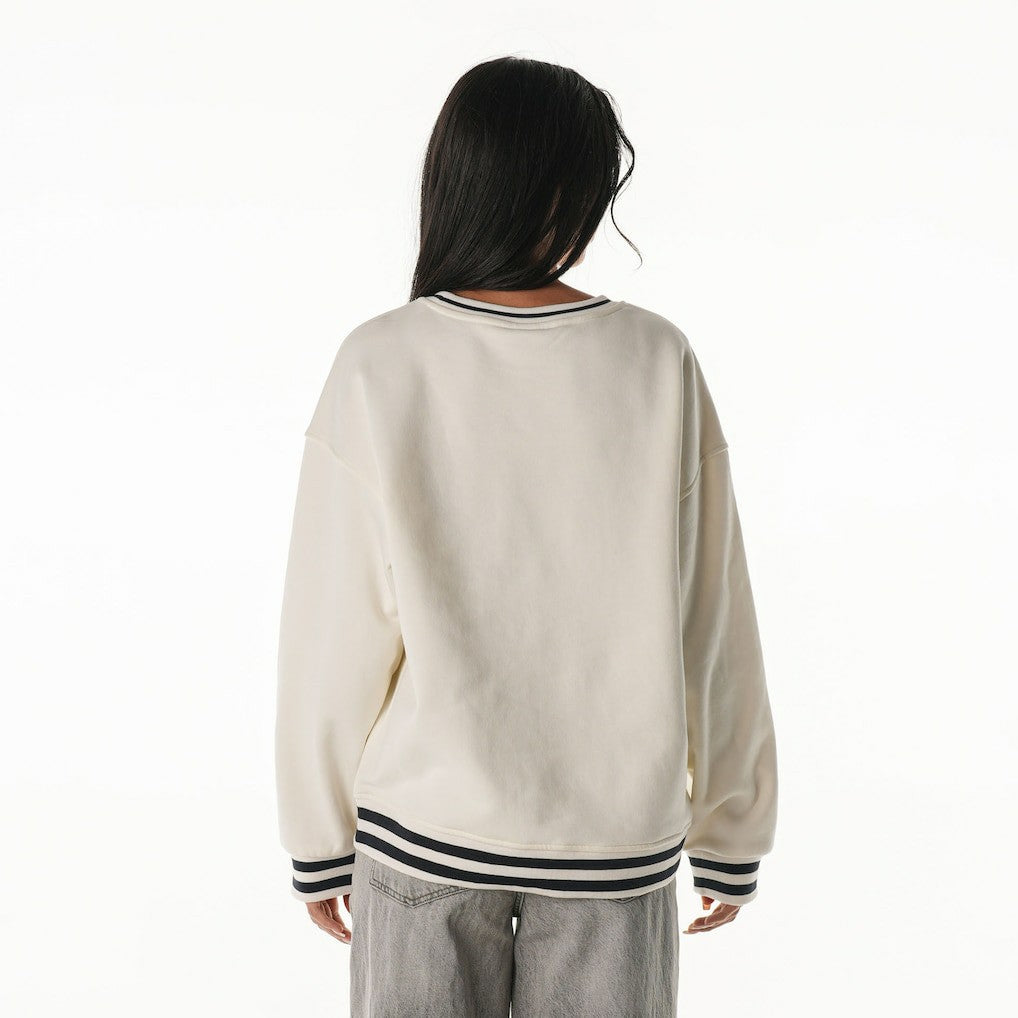 New England Patriots The Wild Collective Women's Oversized Vintage French Terry Sweatshirt | NFL Outlet