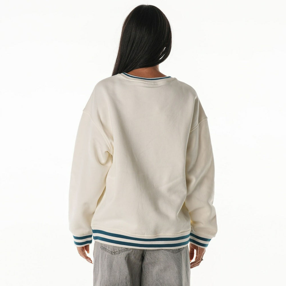 Philadelphia Eagles The Wild Collective Women's Oversized Vintage French Terry Sweatshirt | NFL Online