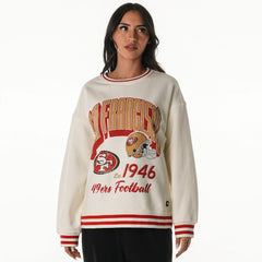 San Francisco 49ers The Wild Collective Women's Oversized Vintage French Terry Sweatshirt | NFL Outlet