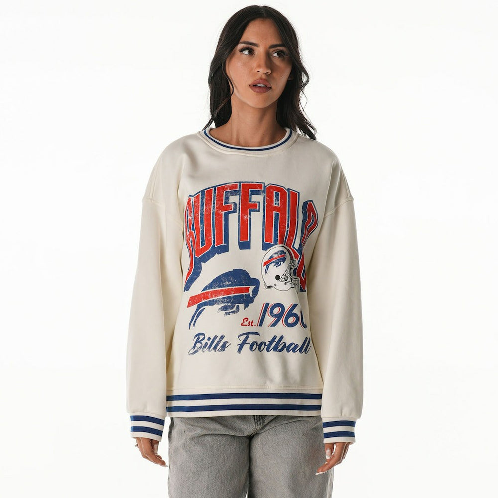 Buffalo Bills The Wild Collective Women's Oversized Vintage French Terry Sweatshirt | NFL US