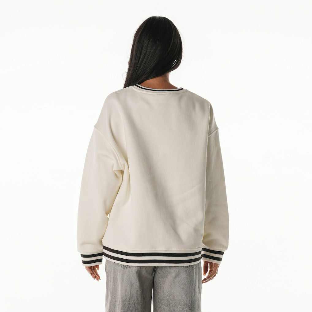 Cleveland Browns The Wild Collective Women's Oversized Vintage French Terry Sweatshirt | NFL Hot