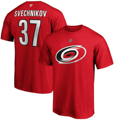 Andrei Svechnikov Carolina Hurricanes Fanatics Authentic Stack Name & Number T-Shirt -  NHL T-shirts