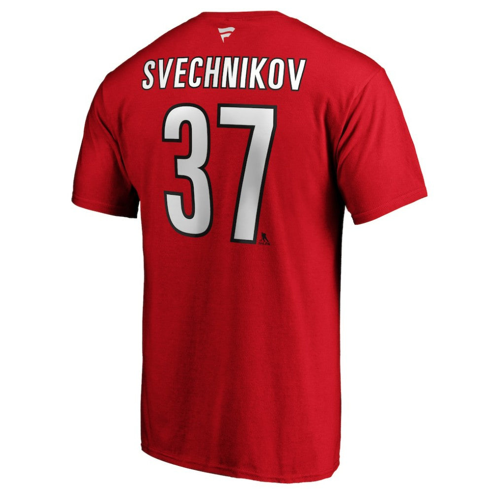 Andrei Svechnikov Carolina Hurricanes Fanatics Authentic Stack Name & Number T-Shirt -  NHL T-shirts