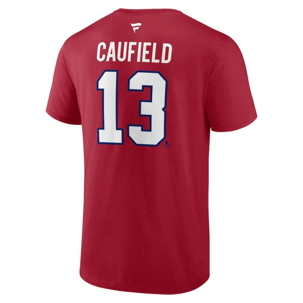 Cole Caufield Montreal Canadiens Fanatics Authentic Stack Name & Number T-Shirt -  NHL T-shirts