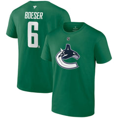 Brock Boeser Vancouver Canucks Fanatics Authentic Stack Name & Number T-Shirt -  NHL T-shirts