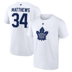 Auston Matthews Toronto Maple Leafs Fanatics Authentic Stack Name & Number T-Shirt -  NHL T-shirts