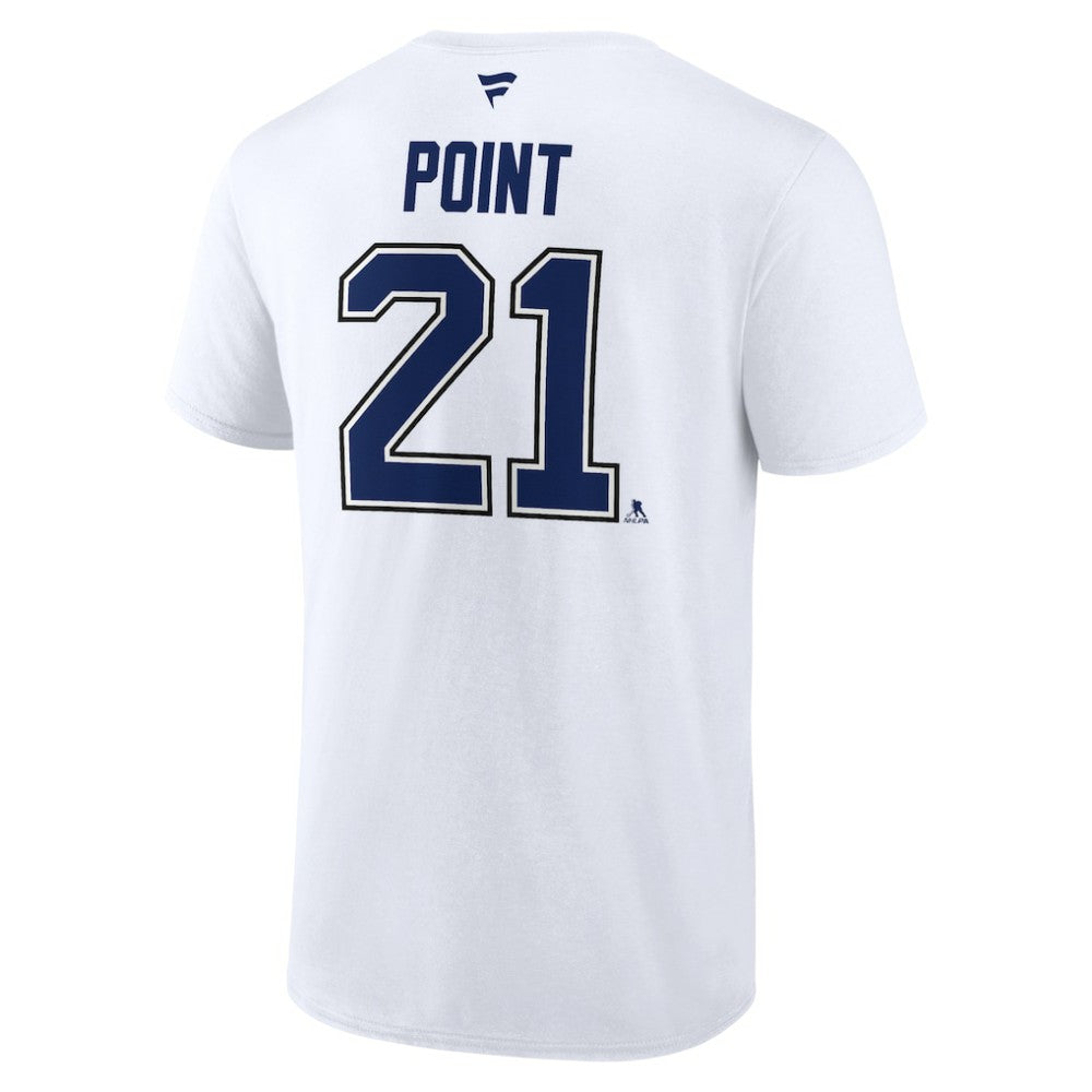 Brayden Point Tampa Bay Lightning Fanatics Authentic Stack Name & Number T-Shirt -  NHL T-shirts
