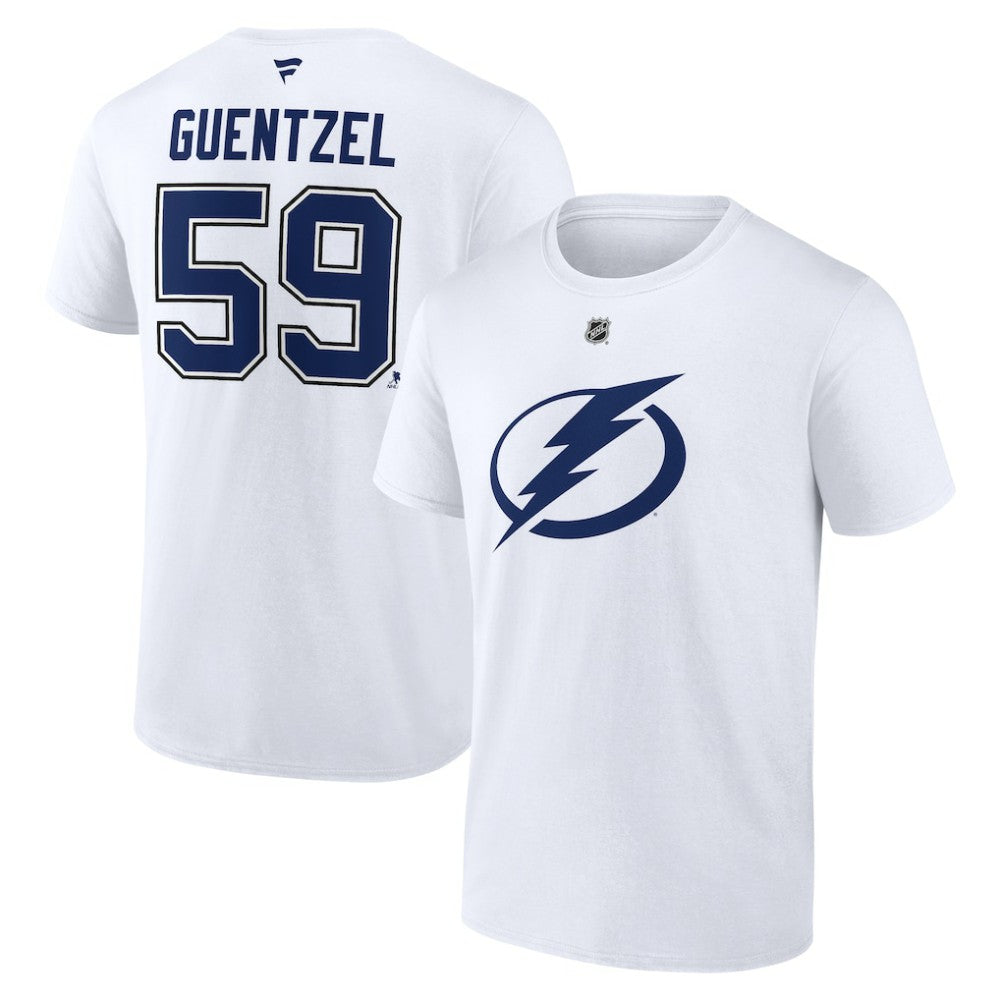 Jake Guentzel Tampa Bay Lightning Fanatics Authentic Stack Name & Number T-Shirt -  NHL T-shirts