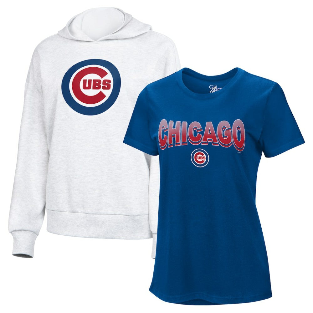 Chicago Cubs G-III 4Her by Carl Banks Women's T-Shirt and Hoodie Combo Pack - MLB Hoodies