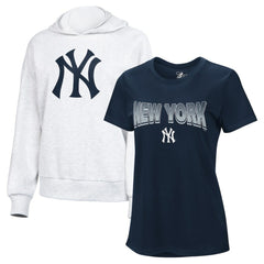 New York Yankees G-III 4Her by Carl Banks Women's T-Shirt and Hoodie Combo Pack - MLB Hoodies