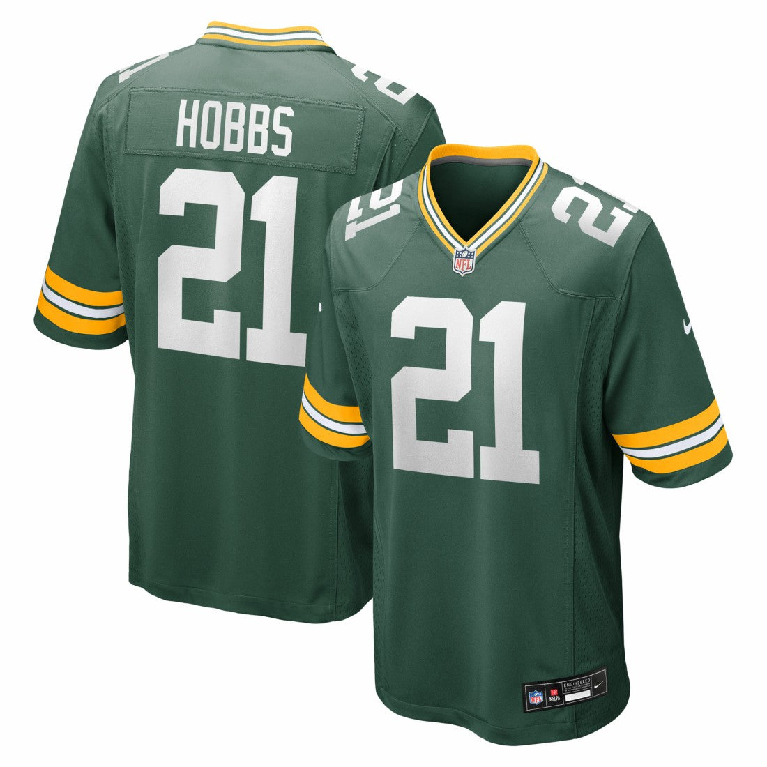 Green Bay Packers Nate Hobbs  Team Game Jersey | NFL Hot