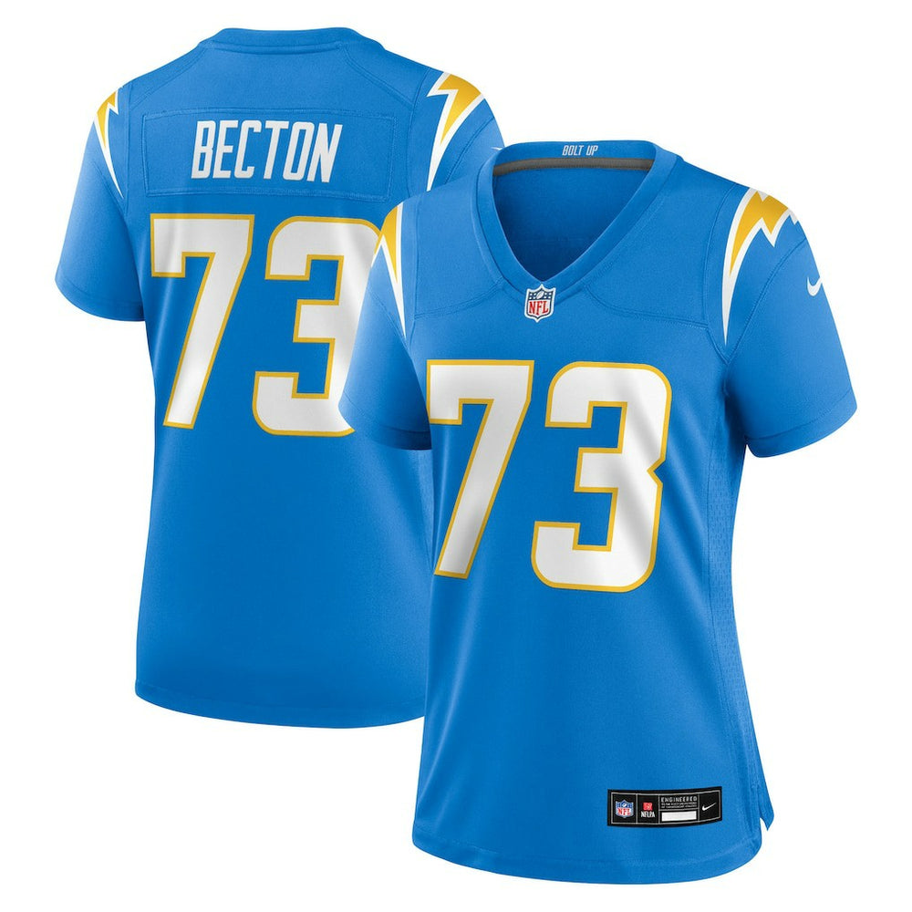 Los Angeles Chargers Mekhi Becton  Women's Team Game Jersey | NFL On sale