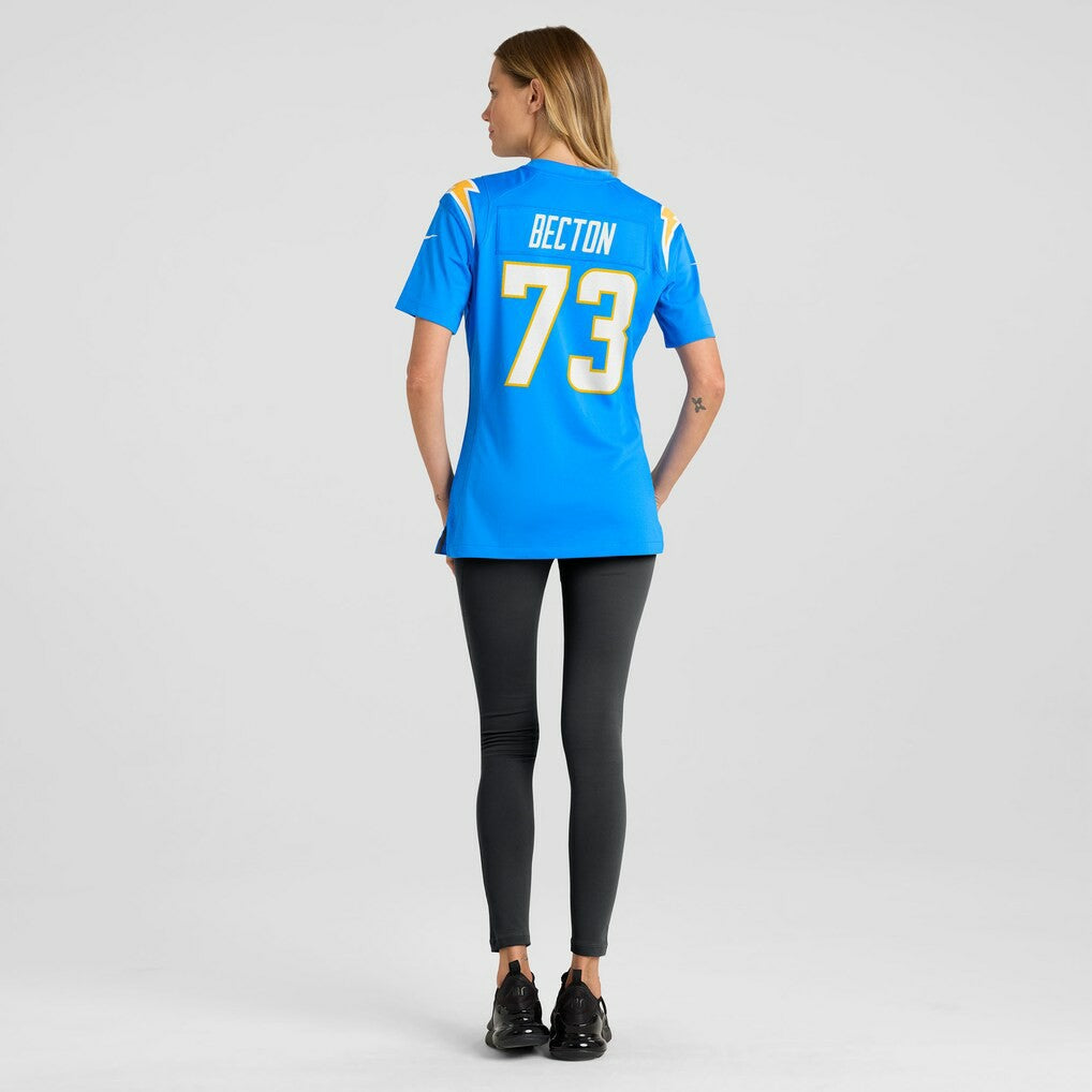 Los Angeles Chargers Mekhi Becton  Women's Team Game Jersey | NFL On sale