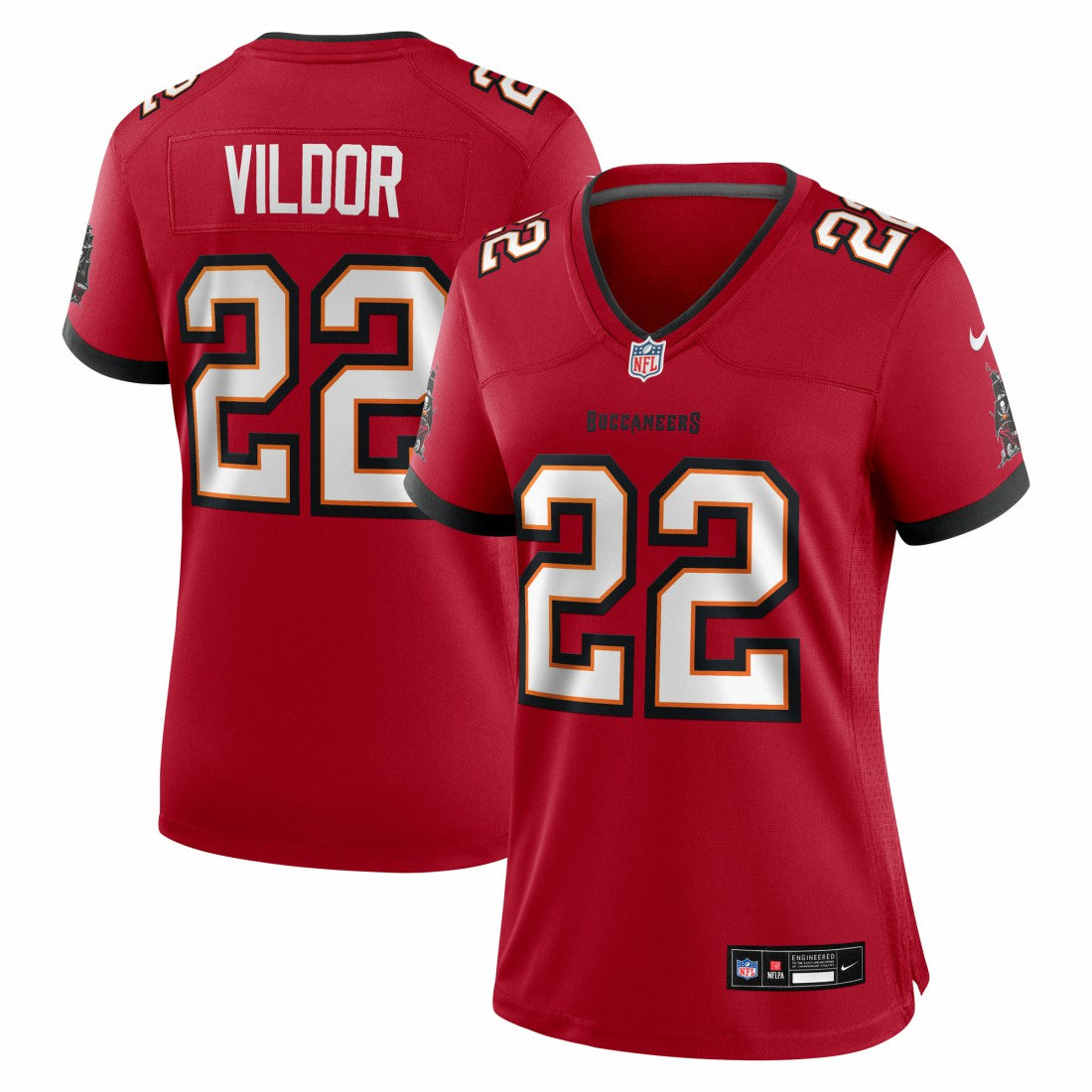 Tampa Bay Buccaneers Kindle Vildor  Women's Team Game Jersey | NFL Near me