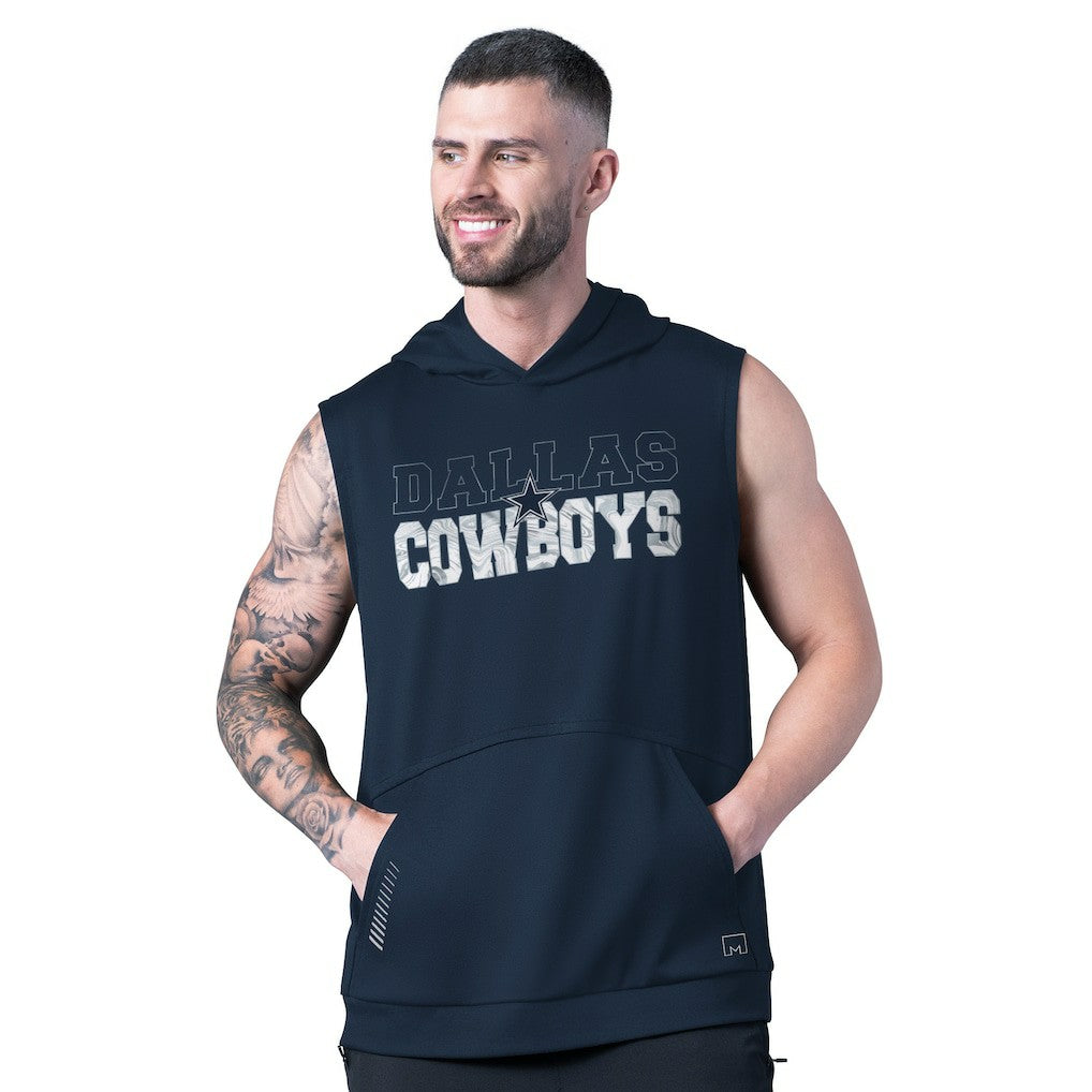 Dallas Cowboys MSX by Michael Strahan Tri-Blend Rebound Sleeveless Hoodie | NFL On sale