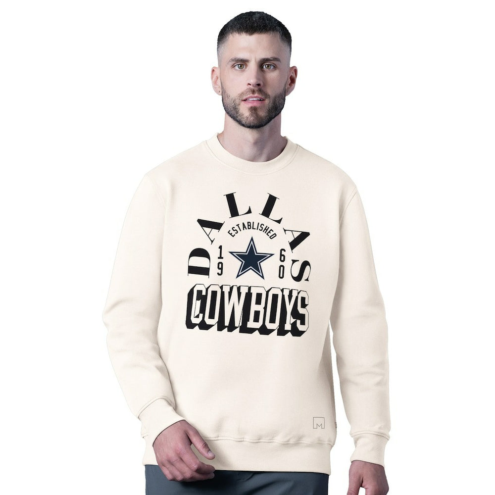 Dallas Cowboys MSX by Michael Strahan Whiteout Tri-Blend Sweatshirt | NFL Sale