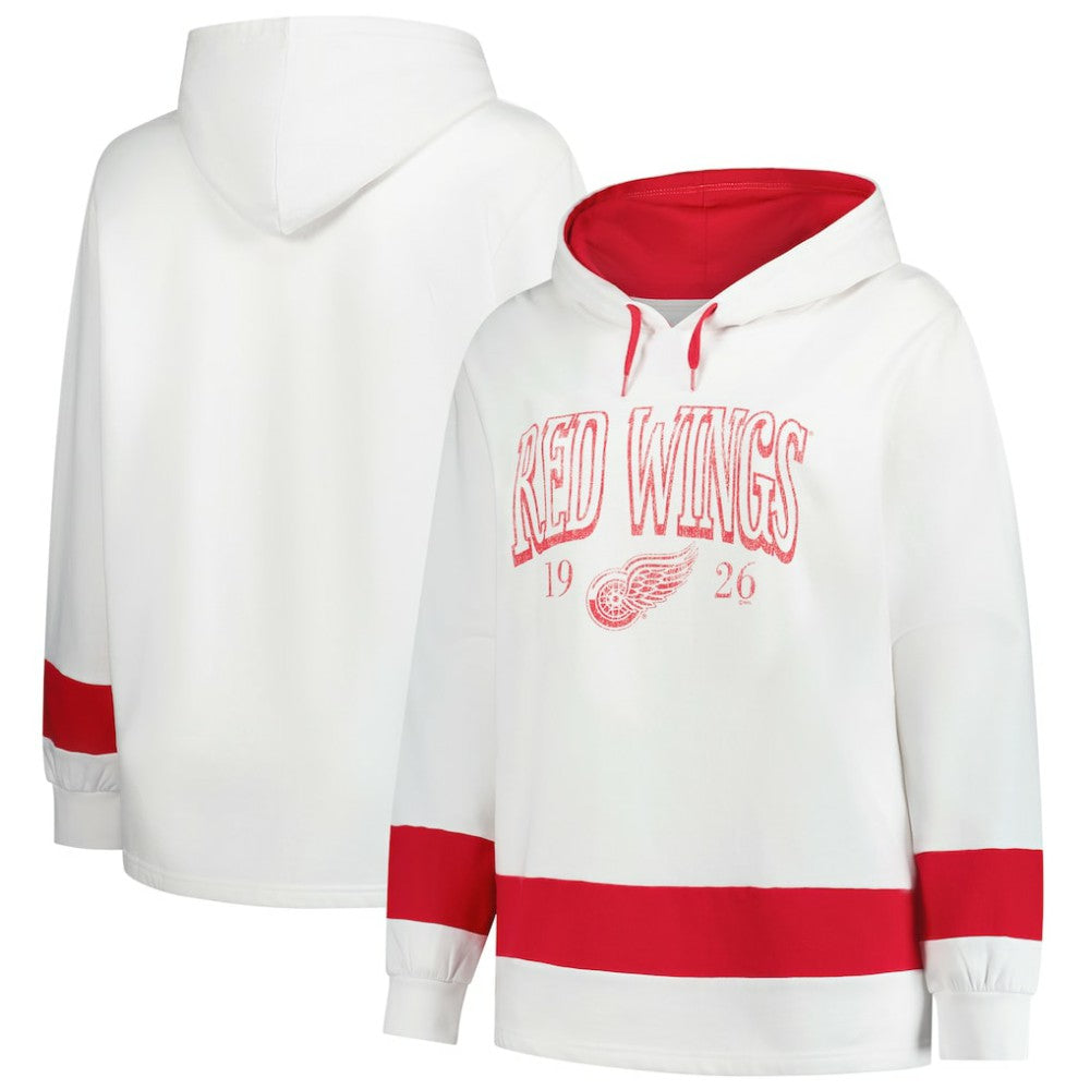 Detroit Red Wings Profile Women's Plus Size Hoodie -  NHL Hoodies