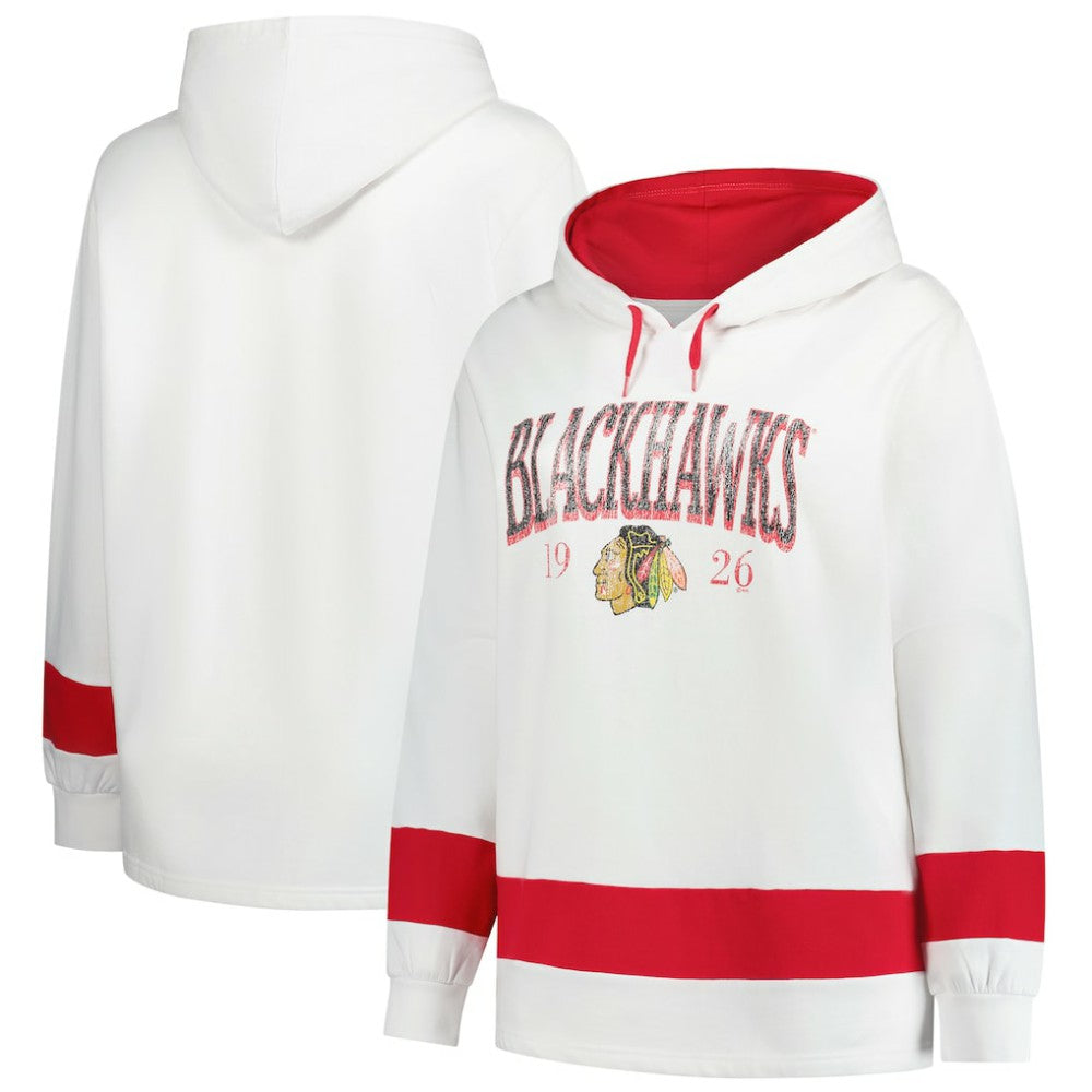 Chicago Blackhawks Profile Women's Plus Size Hoodie -  NHL Hoodies
