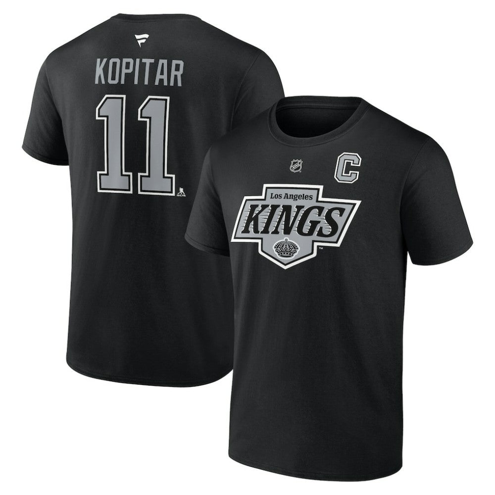 Anze Kopitar Los Angeles Kings Fanatics Authentic Stack Name & Number T-Shirt -  NHL T-shirts