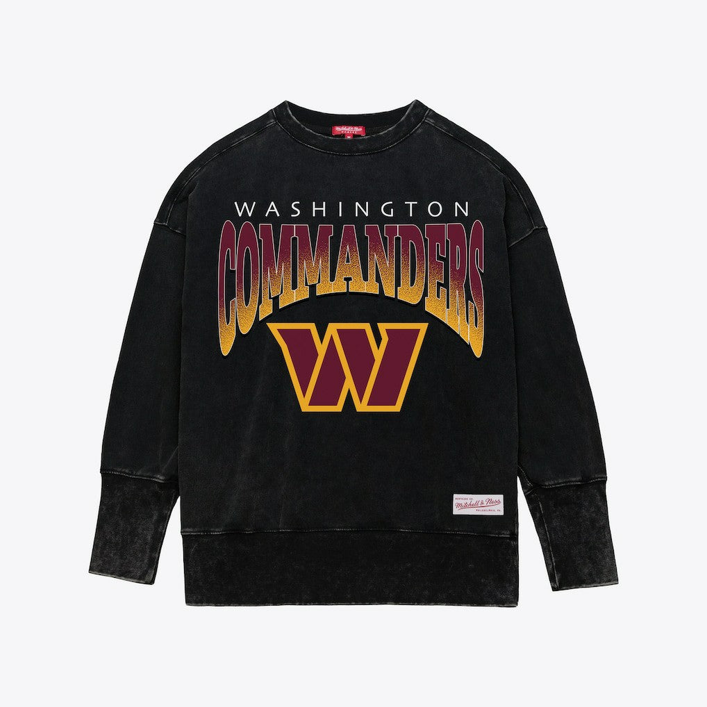 Washington Commanders Women's Delineate Mineral Wash Crewneck Sweatshirt | NFL Sale