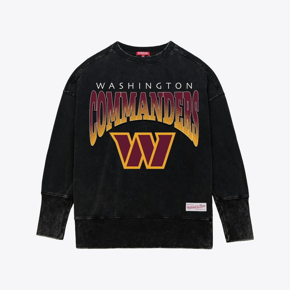 Washington Commanders Women's Delineate Mineral Wash Crewneck Sweatshirt | NFL Sale