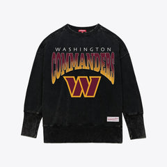 Washington Commanders Women's Delineate Mineral Wash Crewneck Sweatshirt | NFL Sale