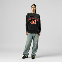 Cincinnati Bengals Women's Delineate Mineral Wash Crewneck Sweatshirt | NFL US