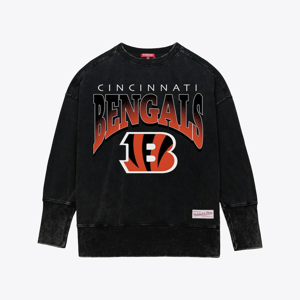 Cincinnati Bengals Women's Delineate Mineral Wash Crewneck Sweatshirt | NFL US