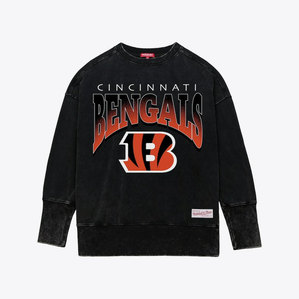 Cincinnati Bengals Women's Delineate Mineral Wash Crewneck Sweatshirt | NFL US