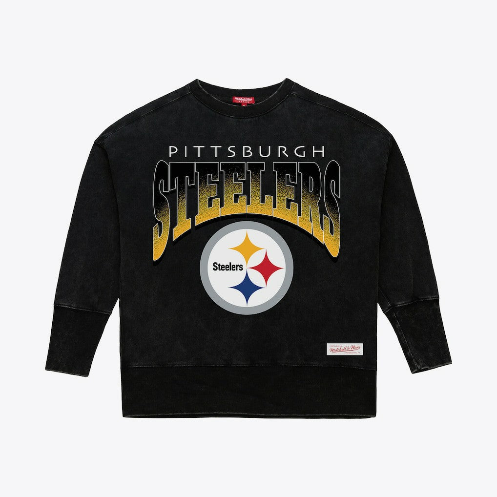 Pittsburgh Steelers Women's Delineate Mineral Wash Crewneck Sweatshirt | NFL On sale