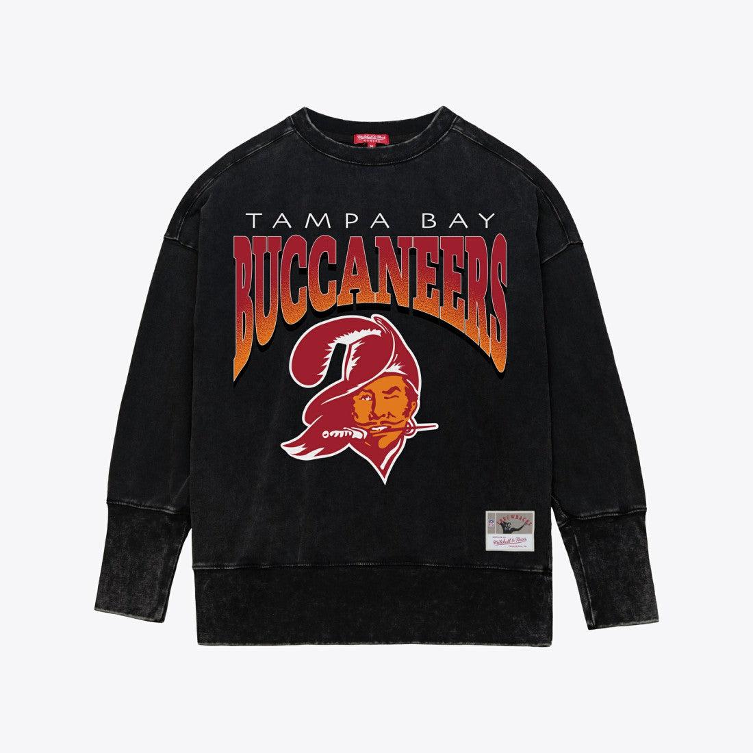 Tampa Bay Buccaneers Women's Delineate Mineral Wash Crewneck Sweatshirt | NFL Outlet
