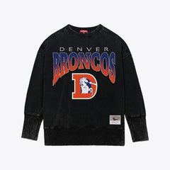 Denver Broncos Women's Delineate Mineral Wash Crewneck Sweatshirt | NFL US