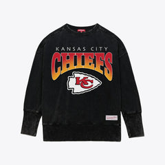 Kansas City Chiefs Women's Delineate Mineral Wash Crewneck Sweatshirt | NFL On sale