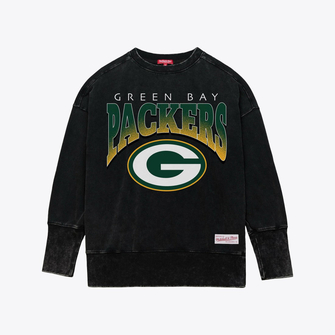 Green Bay Packers Women's Delineate Mineral Wash Crewneck Sweatshirt | NFL Discount