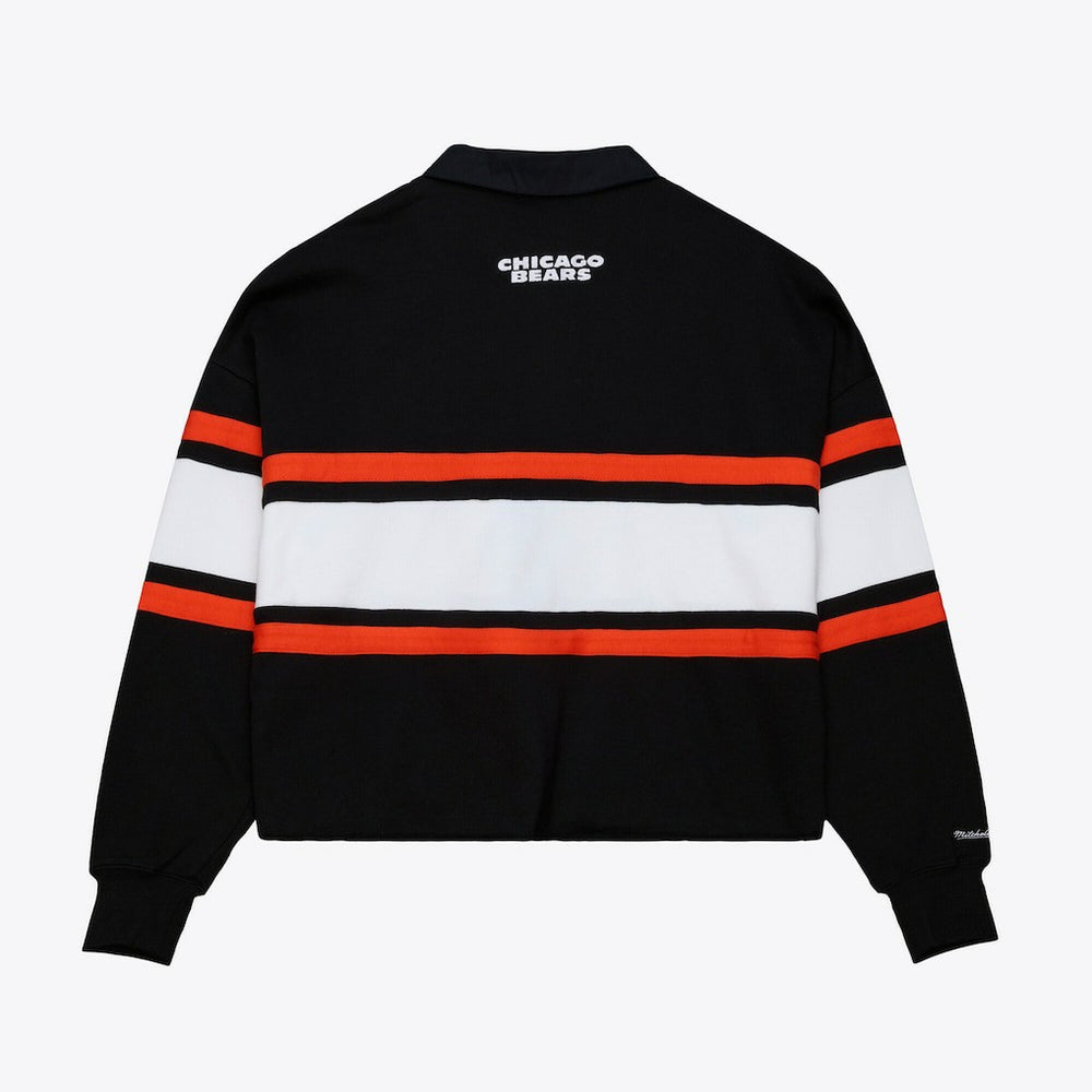 Chicago Bears Women's Cropped Long Sleeve Rugby Polo | NFL US